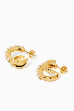 White Gold Missoma Claw Earrings Buy Missoma White Claw Studded