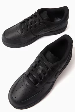 Buy Nike Black Junior Force LE Sneakers in Leather for Boys - Main Image