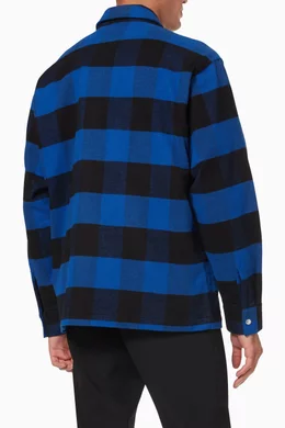 Burberry flannel blue clearance