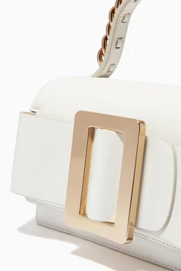 Buy BOYY White Fred 19 Top Handle Bag in Grained Calfskin for Women Online Ounass Kuwait