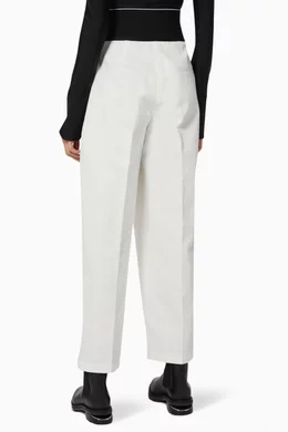 Buy Alexander Wang White Carrot Trouser in Cotton-blend