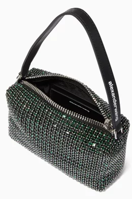 Chain mesh rhinestone pouch clearance