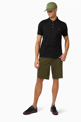 Buy Polo Ralph Lauren Green Tech Shorts in Double Knit for Men
