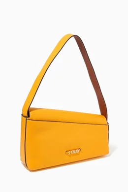 Buy Staud Yellow Acute Shoulder Bag in Nappa for Women Online Ounass Kuwait
