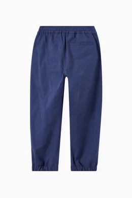 Buy Off-White Blue Monster Logo Print Sweatpants in Cotton