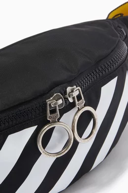 Buy Off-White Black Industrial Belt Bag in Nylon for Men Online