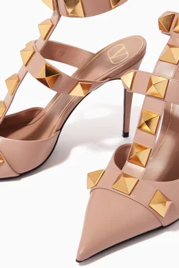 Buy Valentino Garavani Pink Valentino Garavani Roman Stud Pumps in
