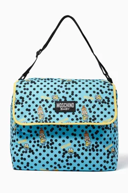 Buy Moschino Blue Minions Teddy Print Diaper Bag for Kids Online Ounass Kuwait