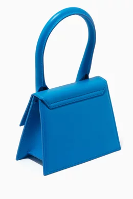 Buy Jacquemus Blue Le Chiquito Moyen Bag in Leather for Women