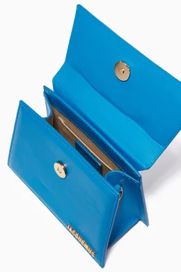 Buy Jacquemus Blue Le Chiquito Noeud Bag in Leather for Women