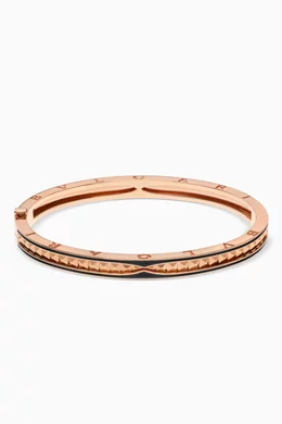 Buy BVLGARI Rose Gold B.Zero 1 Bracelet in 18kt Rose Gold Ceramic for Women Online Ounass Kuwait