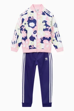 Buy adidas Multicolour Flower Print SST Set in Recycled Polyester