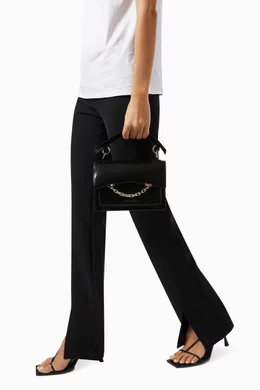 Buy KARL LAGERFELD Black K Karl Seven Shoulder Bag in Leather for Women Online Ounass Kuwait