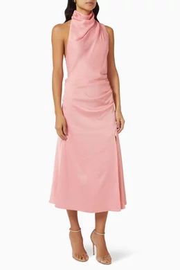 robbia satin midi dress Heavy Satin Midi Bias Dress