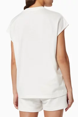 Buy PANGAIA Neutral Organic Cotton Cropped Shoulder T-shirt with C