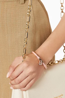 Buy Kate Spade New York Pink Lock & Spade Charm Bangle in