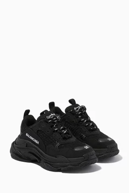 Buy Balenciaga Black Triple S Trainers in Double Foam Mesh for UNISEX Online Ounass Kuwait