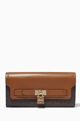 Buy Michael Kors Brown Hamilton Large Legacy Wallet in Leather