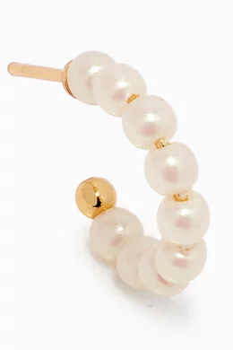 【kate spade】Tiny Twinkles Mini Pearl Mini Hoops☆ ピアス Tiny Twinkles Mini Pearl Mini Hoops | Kate Spade New York
