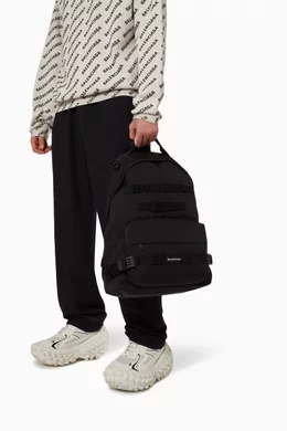 Buy Balenciaga Black Army Multicarry Backpack in Recycled Nylon
