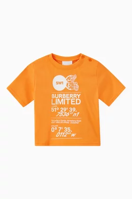 Burberry t shirt kids orange