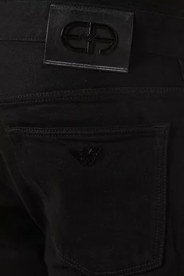 Buy Emporio Armani Black Slim Fit Jeans in Denim for Men Online