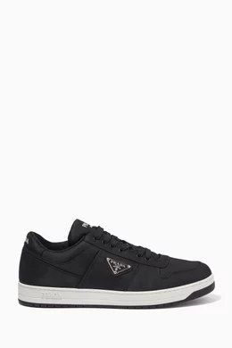 Buy Prada Black Re-Nylon Sneakers in Re-nylon Sustainable Fabric