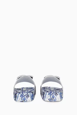 【関税込み】dolce & gabbana Maiolica' embroidery slides Dolce&Gabbana Maiolica-embroidered slide sandals for Women