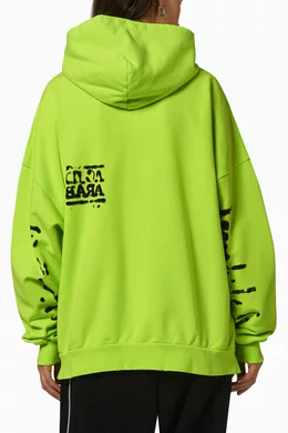Buy Balenciaga Green Balenciaga Music Acid Arab Merch Zip Hoodie