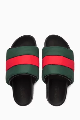 Gucci Sliders Gucci Slides Black And Red Buy Gucci Black Padded