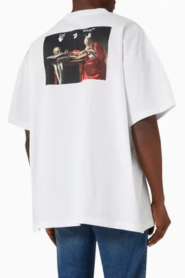 Buy Off-White White Caravaggio Painting Oversized T-shirt in