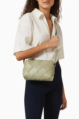 Buy Bottega Veneta Grey Small Cassette Camera Bag in