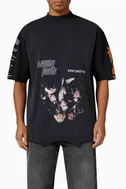バレンシアガtシャツ　speed hunters upsidedown Balenciaga Black Speed Hunter Upside Down Long Sleeve T