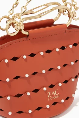 Buy ZAC Zac Posen Brown Belay Mini Bucket Bag in Leather for Women Online Ounass Kuwait
