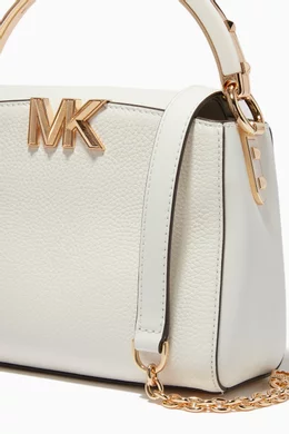 Buy Michael Kors White Karlie Small Bag in Smooth Leather for