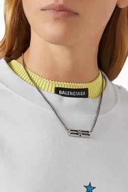 アクセサリー BALENCIAGA BB ICON NECKLACE BB Icon necklace in gold - Balenciaga | Mytheresa