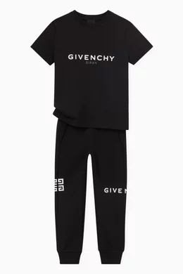 Buy Givenchy Black Logo T-shirt in Cotton for Boys Online Ounass