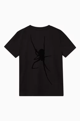 Buy Givenchy Black Logo Spider Print T shirt in Cotton for Boys Online Ounass Kuwait