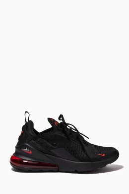 Air Max 270 Black Chile Red Buy Nike Black Air Max 270 Sneakers In Knit  Textile For Boys