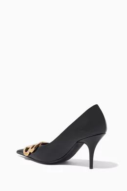 Buy Balenciaga Black Knife BB Pumps in Patent Calfskin for Women Online Ounass Kuwait