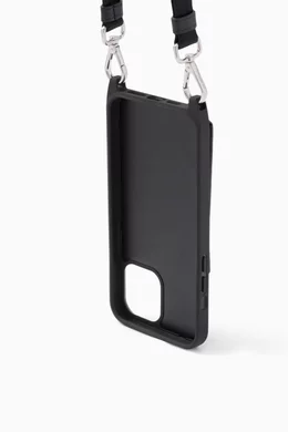Buy Prada Black Triangle Logo iPhone 13 Pro Max Case in