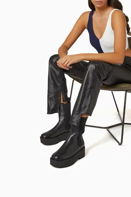 Staud Palamino Tall Boots STAUD STAUD PALAMINO BOOT BLACK REVERSIBLE