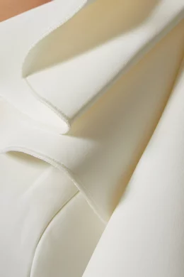 Buy Acler Neutral Gwynne Ruffle Mini Dress for Women Online | Ounass Kuwait