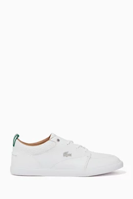 Buy Lacoste White Bayliss Sneakers in Leather for Men Online Ounass Kuwait
