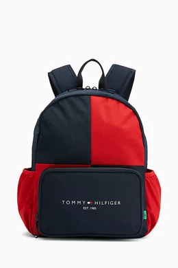 Buy Tommy Hilfiger Multicolour TH Established Logo Backpack in