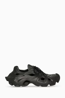 Buy Balenciaga Black HD Lace-up Low-top Sneakers in Rubber for