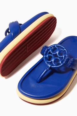 Buy Tory Burch Red Miller Cloud Puff Sandals in Leather for Women