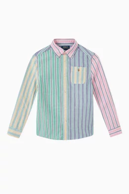 Buy Polo Ralph Lauren Multicolour Gradient Stripes Shirt in Cotton