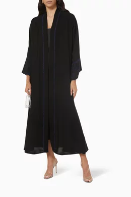 Buy R Design Black Embroidered Abaya for Women Online Ounass Kuwait