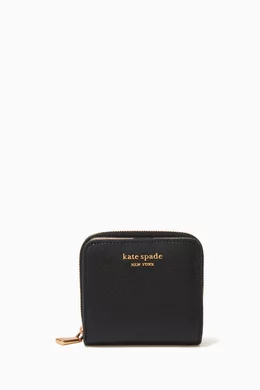 Buy Kate Spade New York Black Small Compact Wallet in Leather for